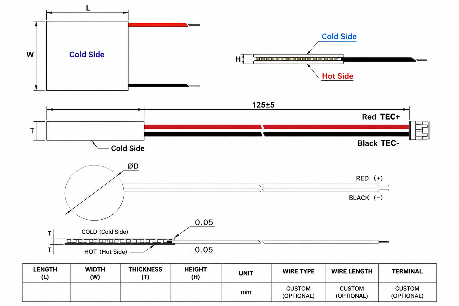 Product Technical Drawing