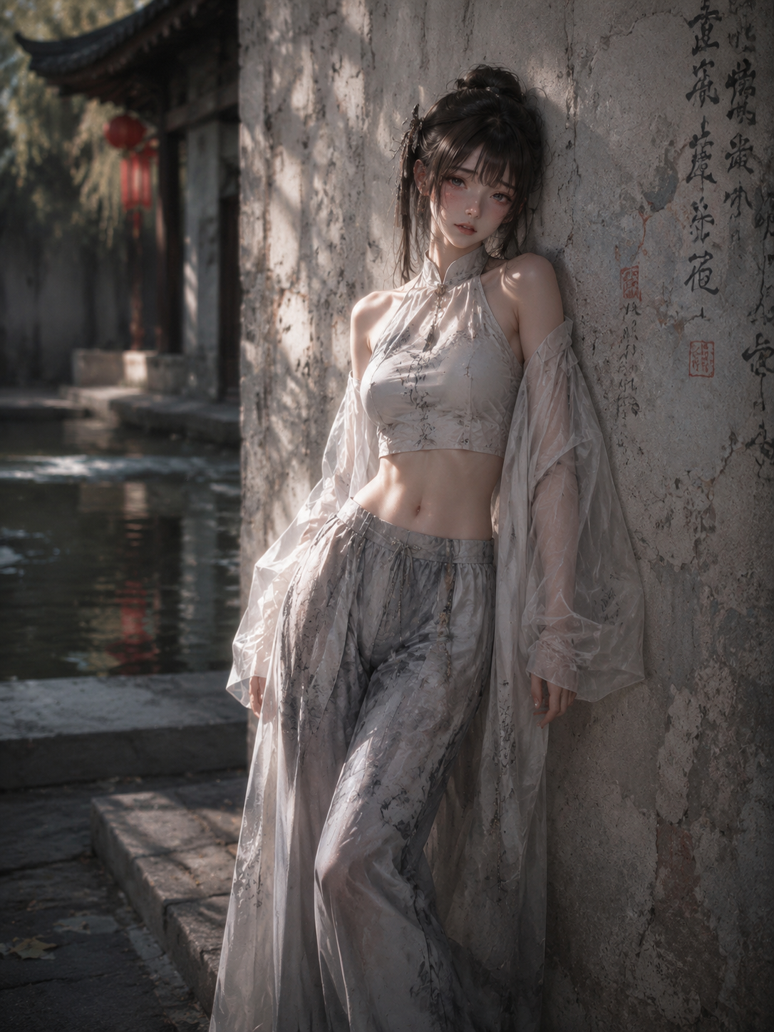 用[图1] 锁定面容细节，仅改变衣服和场景：Fu…