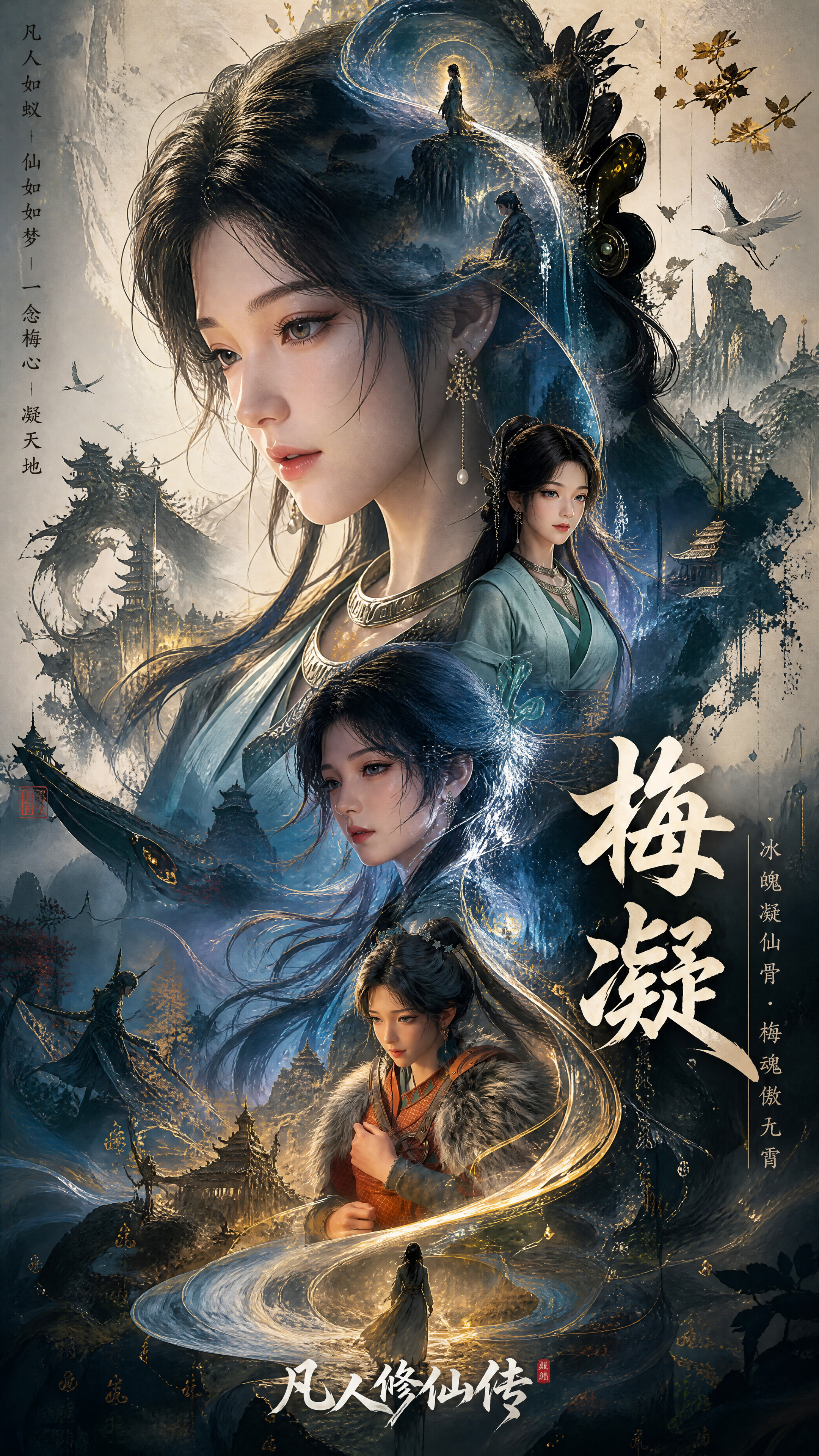 [凡人修仙传]梅凝：东方玄幻，仙侠风，双重曝光