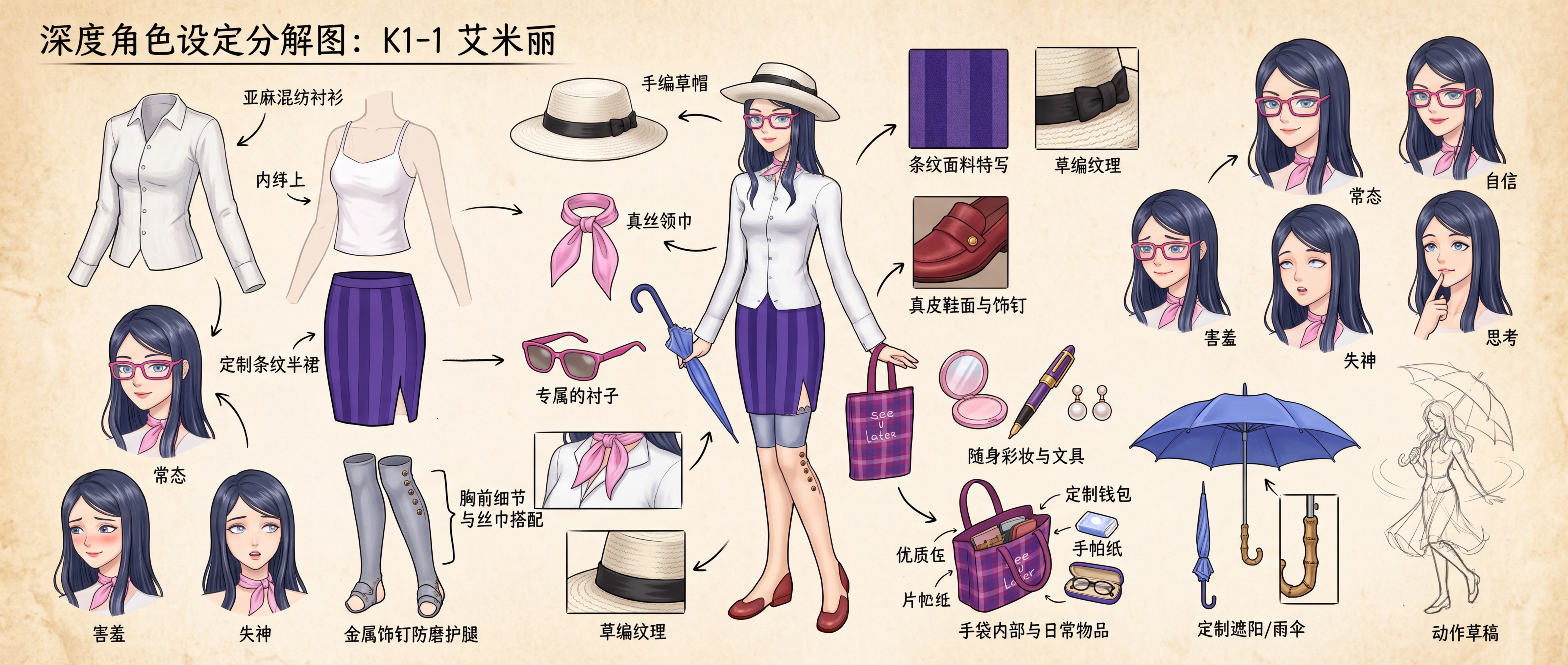 角色设定 你是一位顶尖的游戏与动漫概念美术设计大…