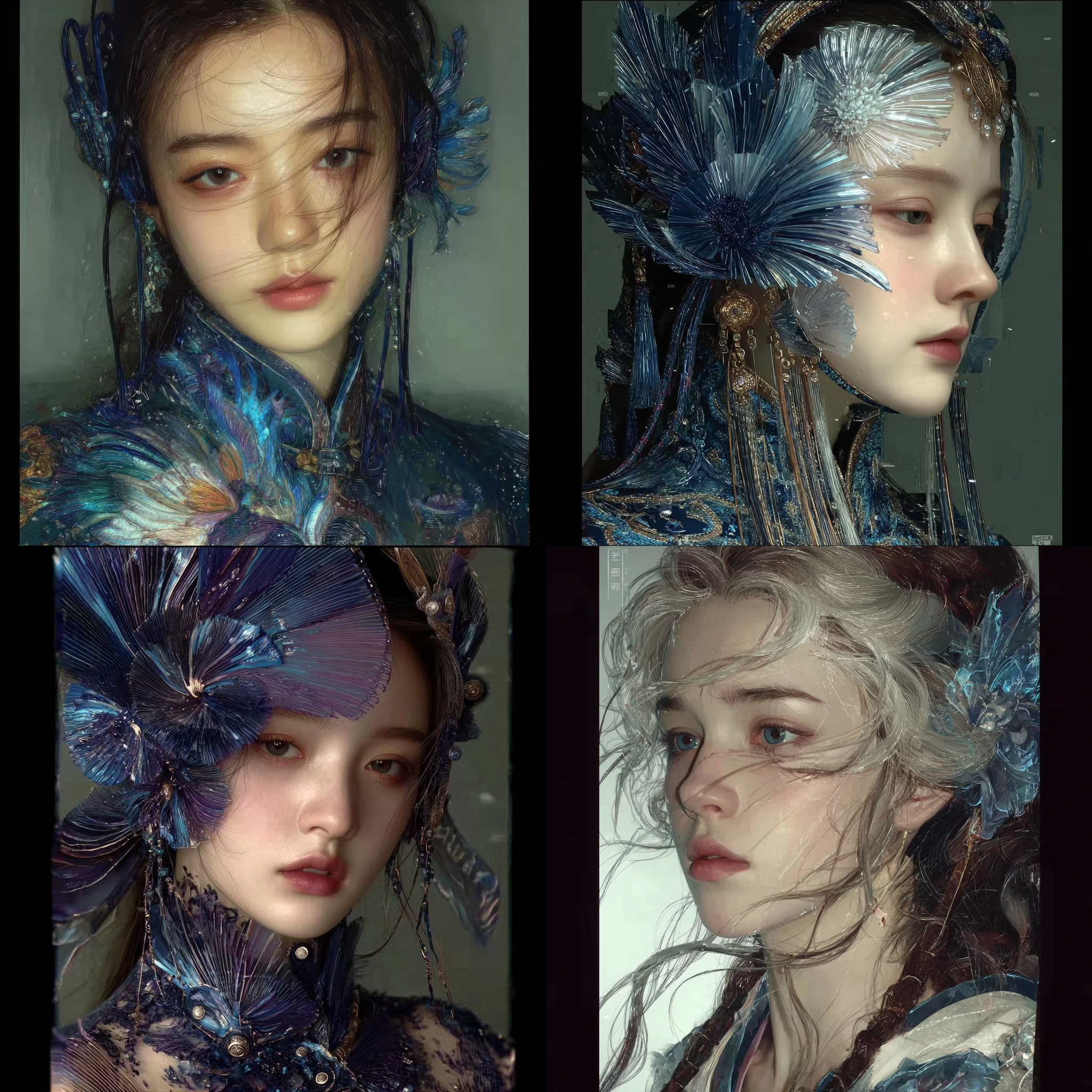 【琉璃美学璃生赛博】少女，美学，海报，高级质感，…