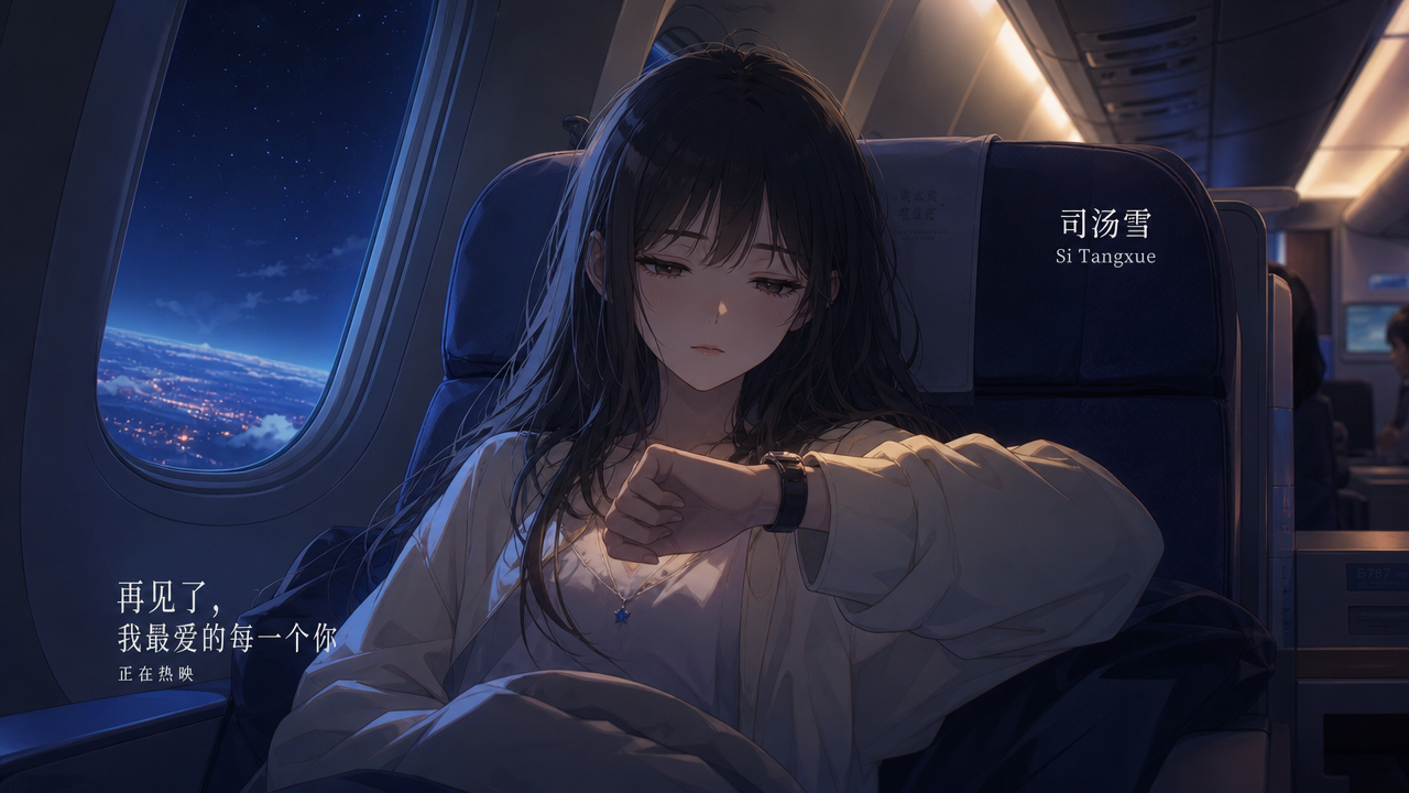 Anime style 2D scene, da…