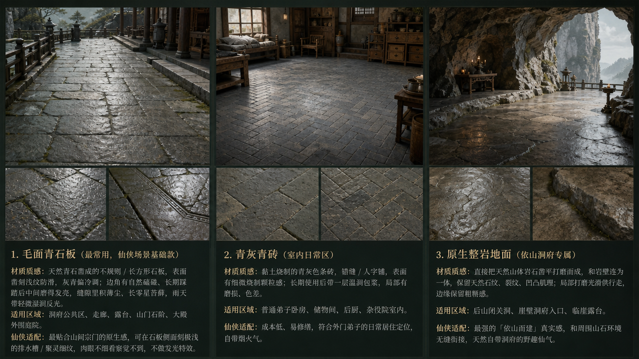 对应木材：松木梁柱 + 榆木家具，主打质朴山野感…