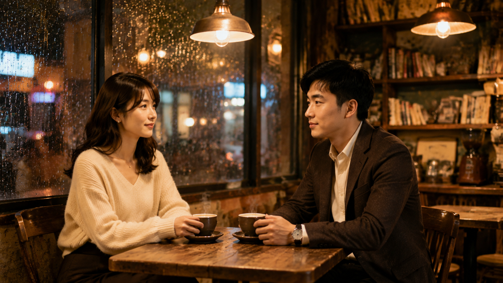 Cozy vintage café interi…