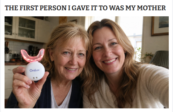 Dr. Elaine Mercer and her mother holding GumRevive